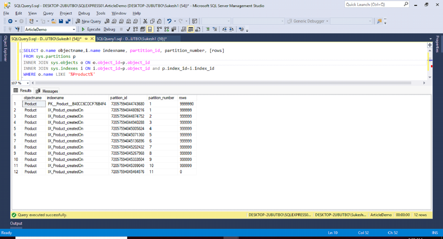 Table partitioning in SQL Server – Just Compile